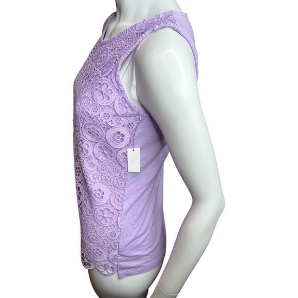 NWT Talbots Petite P Lace Trim
Knit Shell Purple - Picture 6 of 15